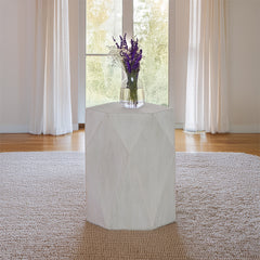 Hanniel END TABLE - Antique White