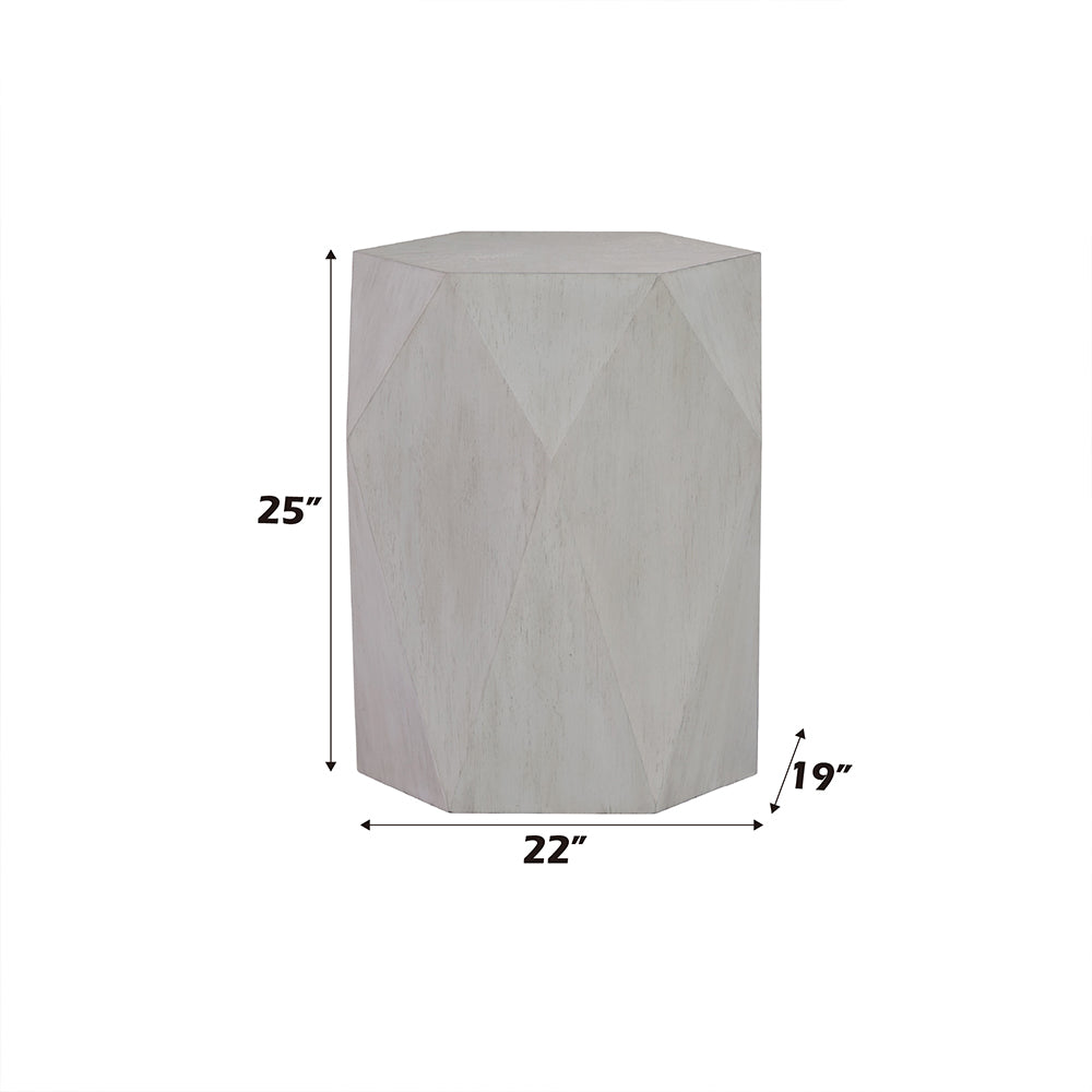 Hanniel END TABLE - Antique White