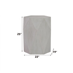 Hanniel END TABLE - Antique White
