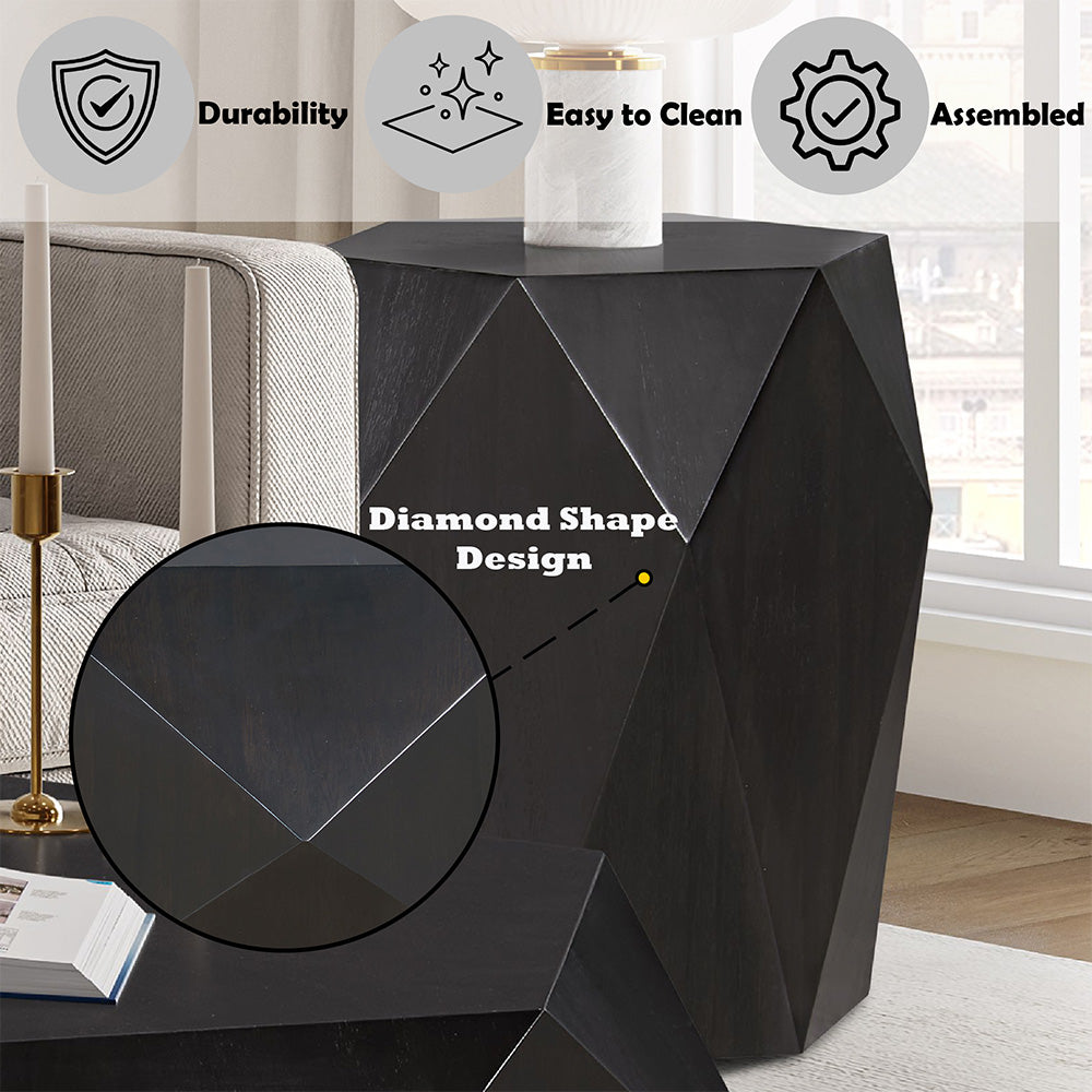 Hanniel END TABLE - Black