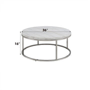 Zaidee COFFEE TABLE W/MARBLE