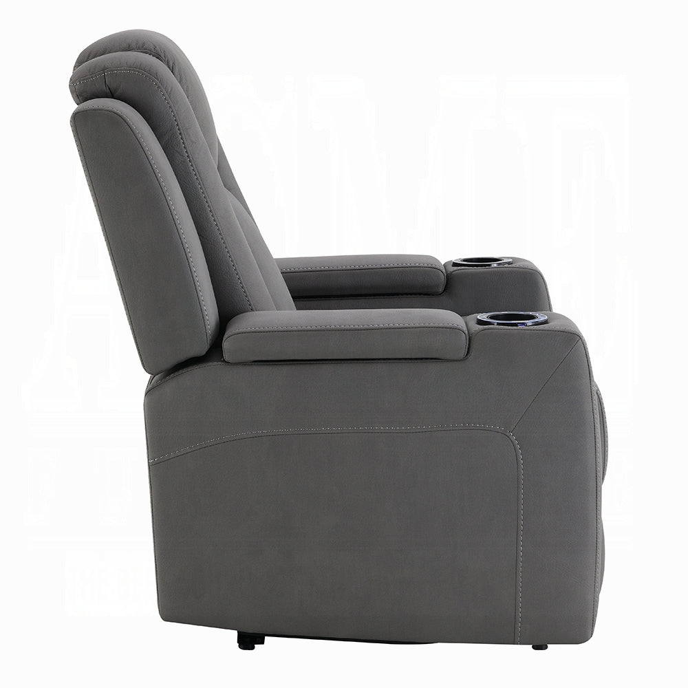 Leuco Power Motion Recliner w/Cup Holder, Control, LED & Power Headrest