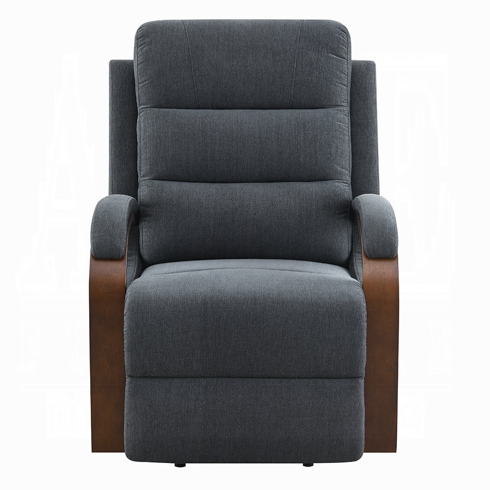 Kayla Power Recliner w/Lift & Heating & Massage - Gray Chenille