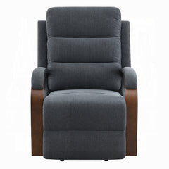 Kayla Power Recliner w/Lift & Heating & Massage - Gray Chenille