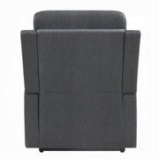 Kayla Power Recliner w/Lift & Heating & Massage - Gray Chenille
