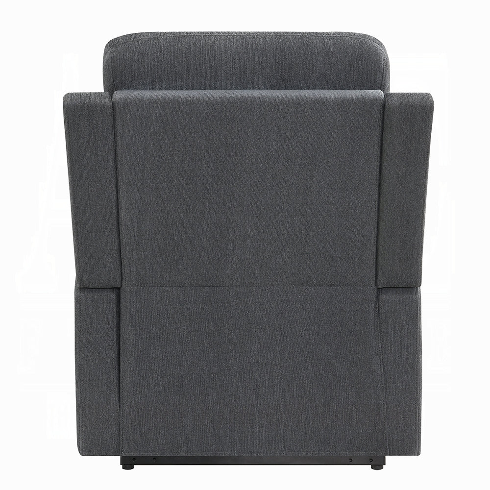 Kayla Power Recliner w/Lift & Heating & Massage - Gray Chenille