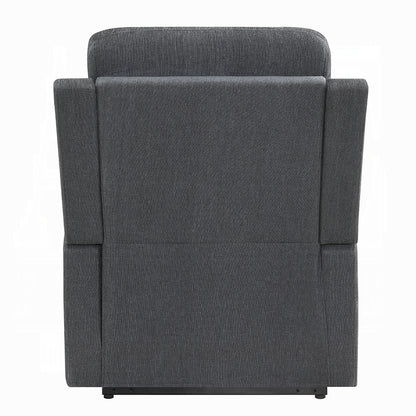 Kayla Power Recliner w/Lift & Heating & Massage - Gray Chenille