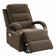 Kayla Power Recliner w/Lift & Heating & Massage - Chocolate Chenille
