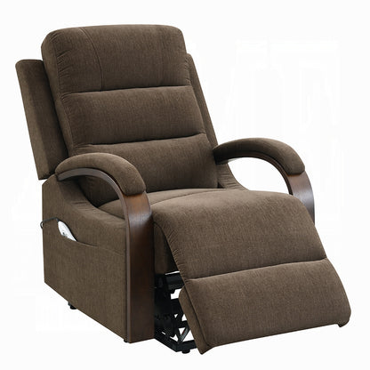 Kayla Power Recliner w/Lift & Heating & Massage - Chocolate Chenille