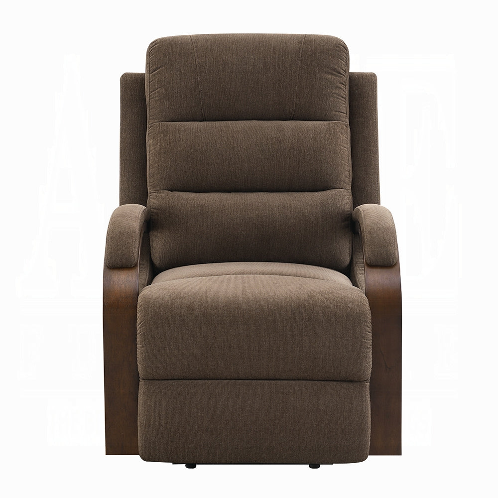 Kayla Power Recliner w/Lift & Heating & Massage - Chocolate Chenille