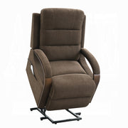 Kayla Power Recliner w/Lift & Heating & Massage - Chocolate Chenille