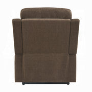 Kayla Power Recliner w/Lift & Heating & Massage - Chocolate Chenille