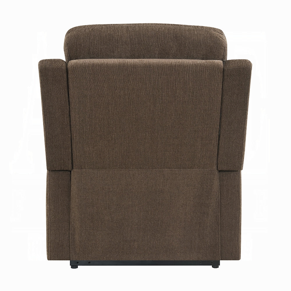 Kayla Power Recliner w/Lift & Heating & Massage - Chocolate Chenille