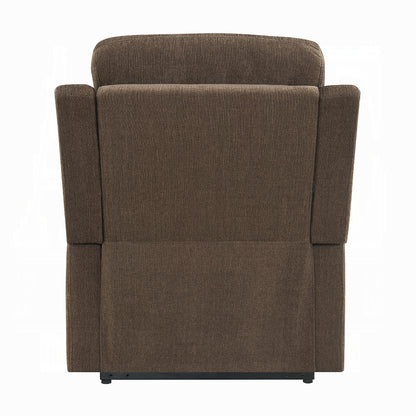 Kayla Power Recliner w/Lift & Heating & Massage - Chocolate Chenille