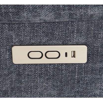 Sillón reclinable eléctrico Omarion de terciopelo de 94 cm con elevación, calefacción y masaje