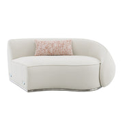 Sofá seccional Sahara Boucle con 3 almohadas