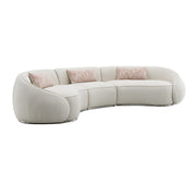 Sofá seccional Sahara Boucle con 3 almohadas