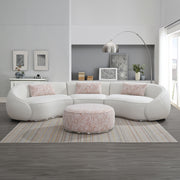 Sofá seccional Sahara Boucle con 3 almohadas