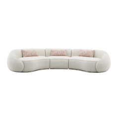 Sofá seccional Sahara Boucle con 3 almohadas