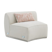 Sofá seccional Sahara Boucle con 3 almohadas
