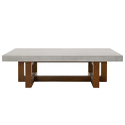 Mesa de centro rectangular Keven de 14" de alto