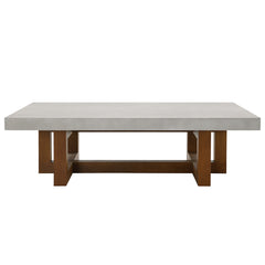 Mesa de centro rectangular Keven de 14" de alto