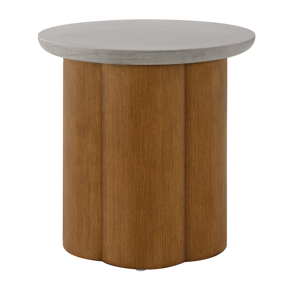 Mesa auxiliar redonda Evelyn de 20" de diámetro