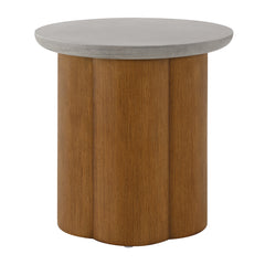 Mesa auxiliar redonda Evelyn de 20" de diámetro