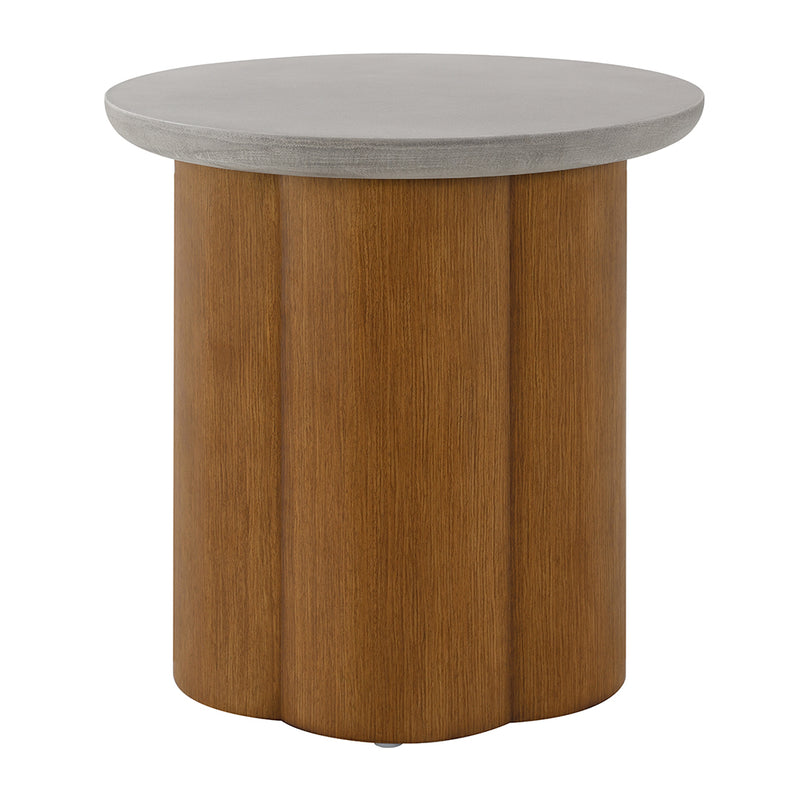 Mesa auxiliar redonda Evelyn de 20" de diámetro
