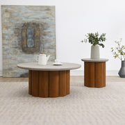 Mesa auxiliar redonda Evelyn de 20" de diámetro