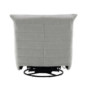 Sillón reclinable Talmon de chenilla de 32" de ancho con asiento giratorio