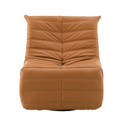 Sillón reclinable Talmon de chenilla de 32" de ancho con asiento giratorio
