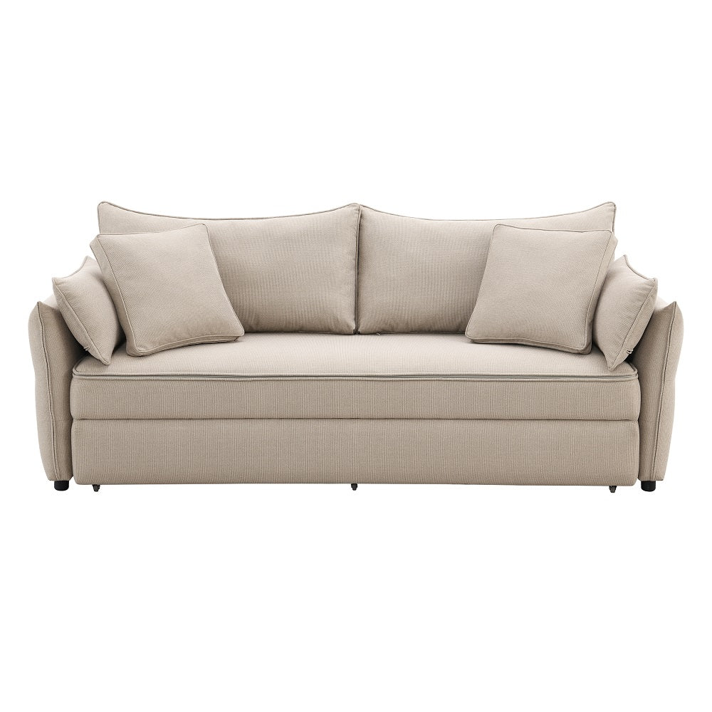 Irina 87"L Upholstered Sofa with Sleeper