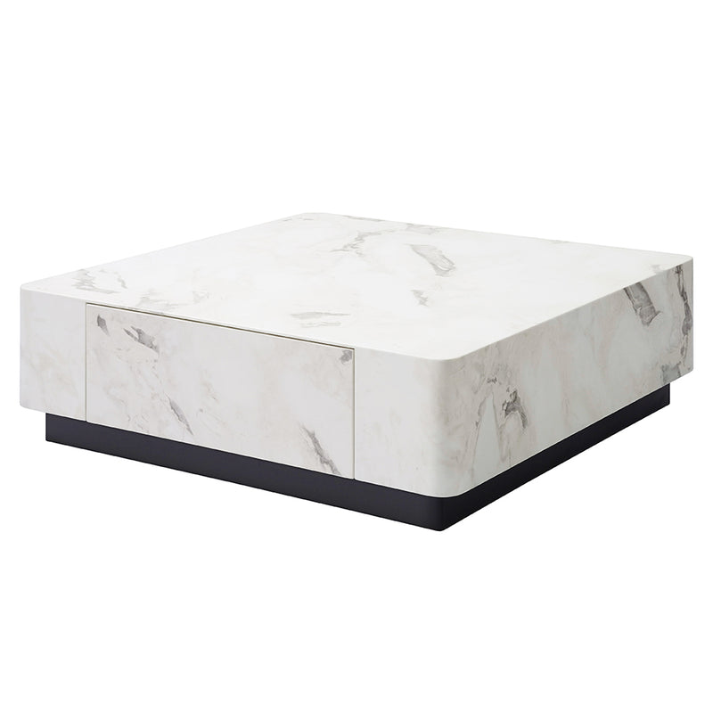 Mesa de centro cuadrada Fritzy de 120 cm de largo