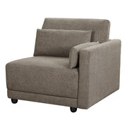 Reposabrazos modular tapizado Rylie - Silla RF con 2 almohadas