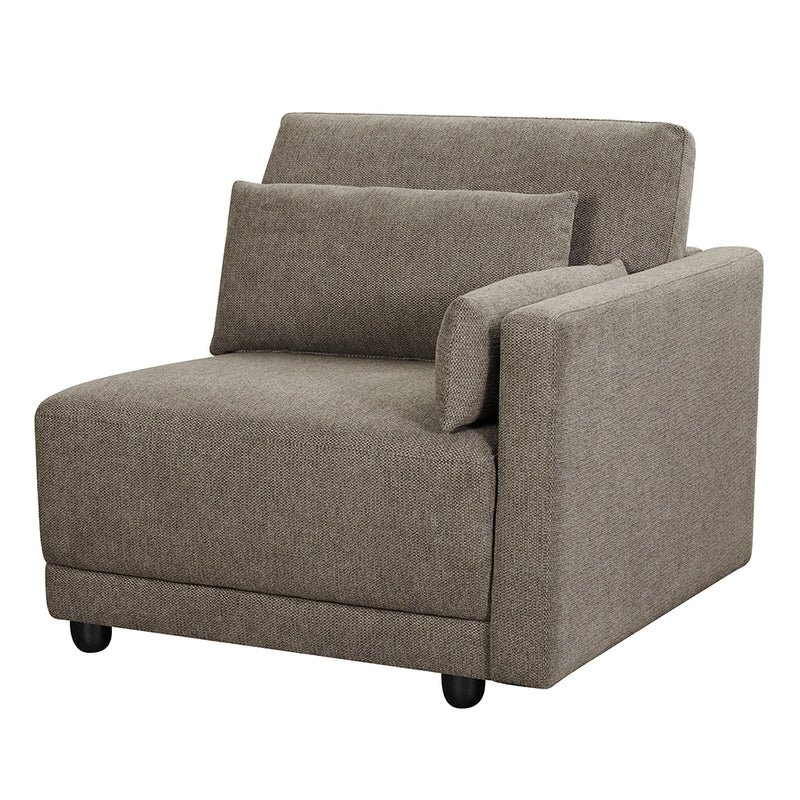 Reposabrazos modular tapizado Rylie - Silla RF con 2 almohadas