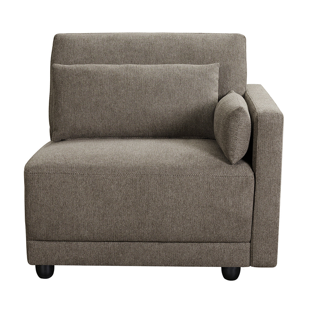 Reposabrazos modular tapizado Rylie - Silla RF con 2 almohadas