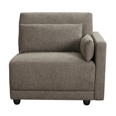 Reposabrazos modular tapizado Rylie - Silla RF con 2 almohadas