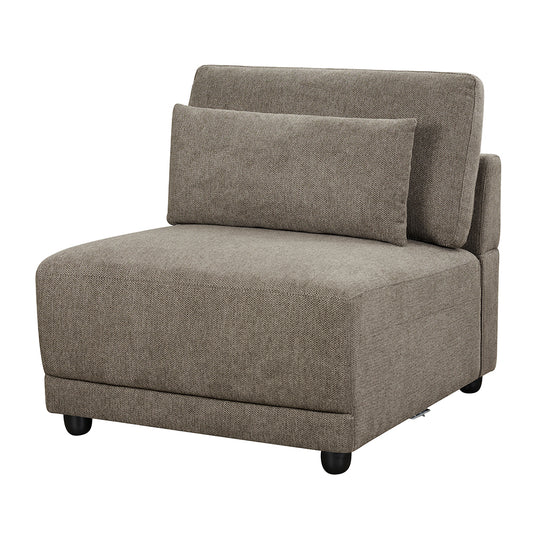Rylie Upholstered Modular - Armless Chair with Pillow