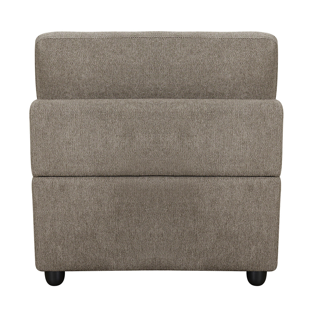 Rylie Upholstered Modular - Armless Chair with Pillow