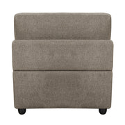 Sillón modular tapizado Rylie sin brazos y con almohada