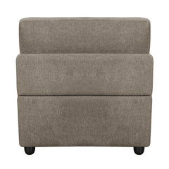 Sillón modular tapizado Rylie sin brazos y con almohada