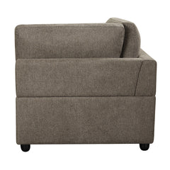 Reposabrazos modular tapizado Rylie - Cuña con 3 almohadas