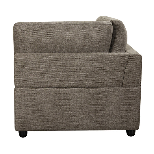 Rylie Upholstered Armrest Modular - Wedge with 3 Pillows