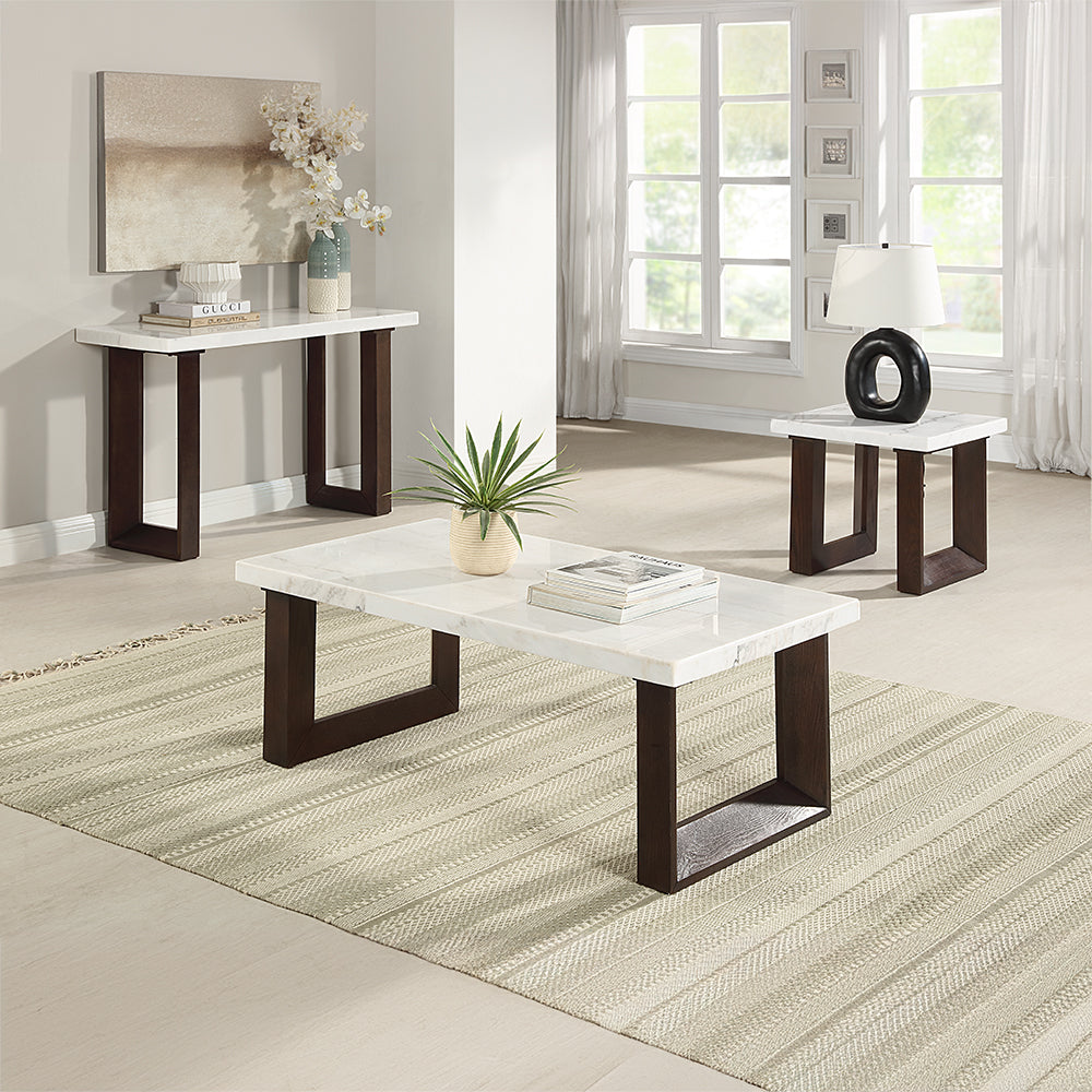 Edwyn Coffee Table w/Marble Top