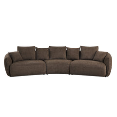 Sofá Bash de 145" de ancho con 7 almohadas