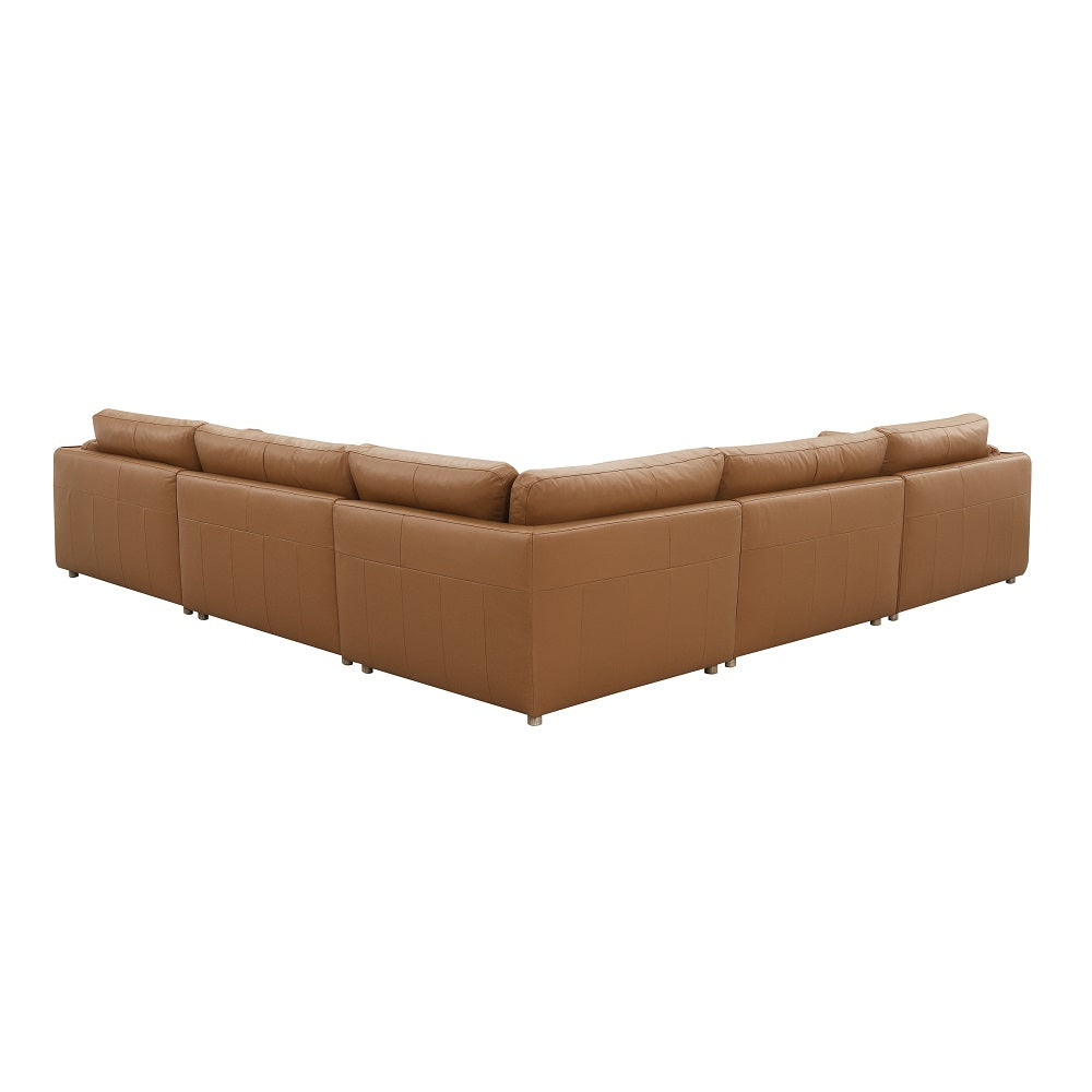 Sillón modular tapizado Brighton de 51" de largo con brazos de longitud media