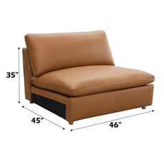 Brighton 46"L Upholstered Modular - Armless Chair