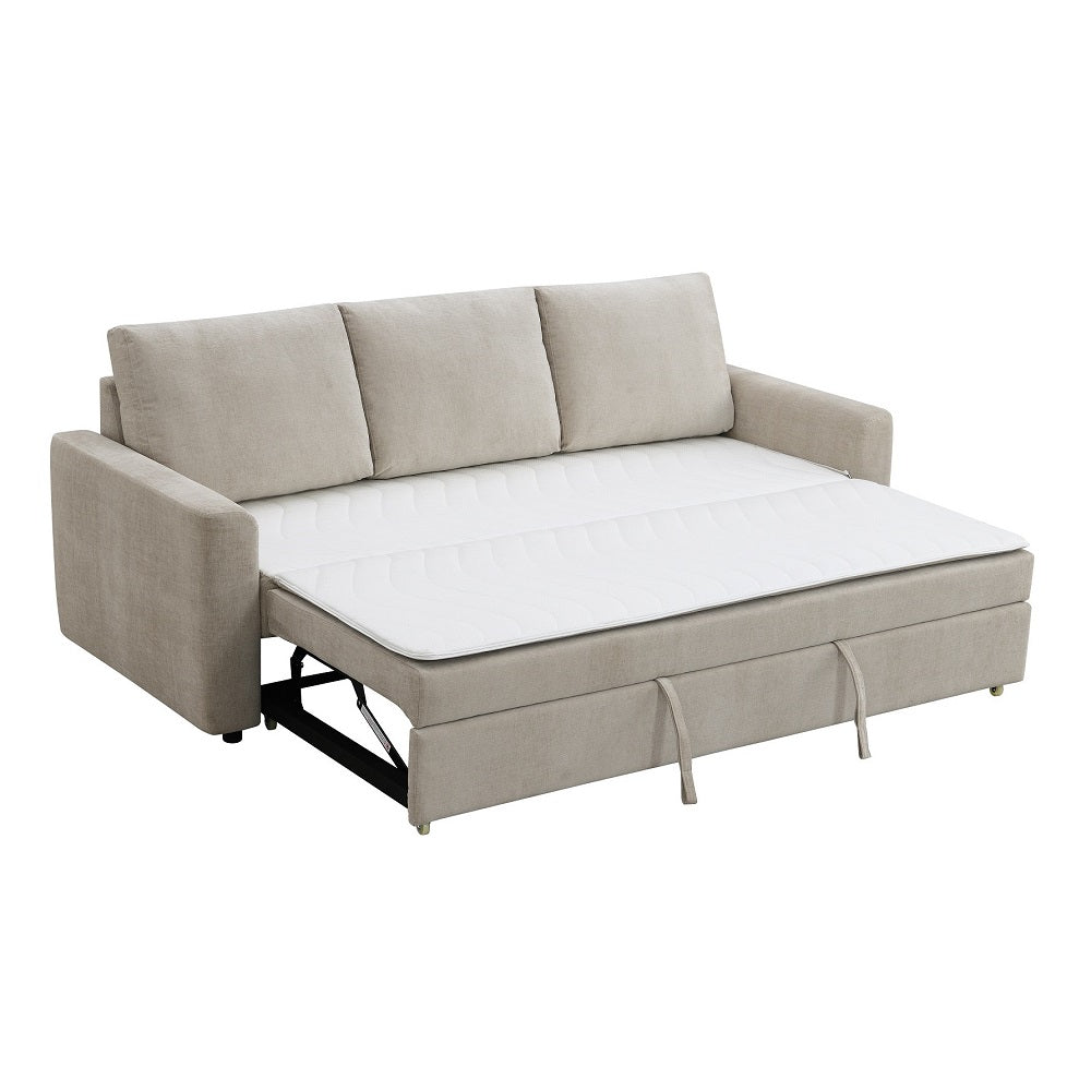 Sofá cama tapizado Leira de 89" de largo