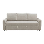 Sofá cama tapizado Leira de 89" de largo